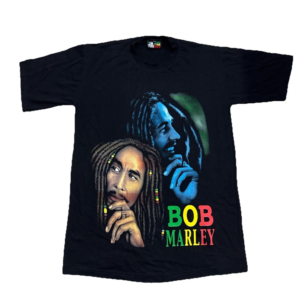 NEW NOS Vintage Zion Original Rude Bwoy Bob Marley Double Sided T Shirt Sz Large
